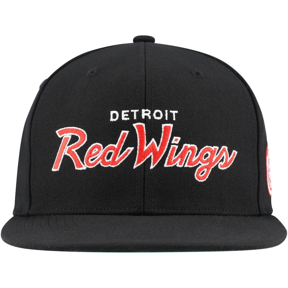 Detroit Red Wings Mitchell & Ness Core Team Script 2.0 Snapback Hat Sale