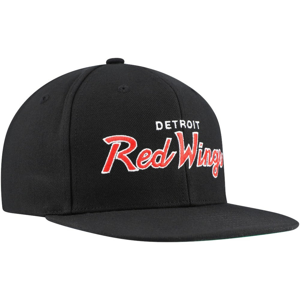 Detroit Red Wings Mitchell & Ness Core Team Script 2.0 Snapback Hat Sale