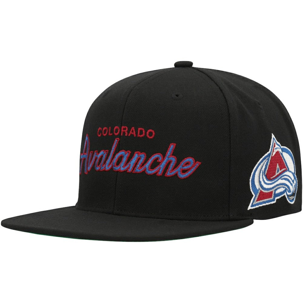 Colorado Avalanche Mitchell & Ness Core Team Script 2.0 Snapback Hat On Sale