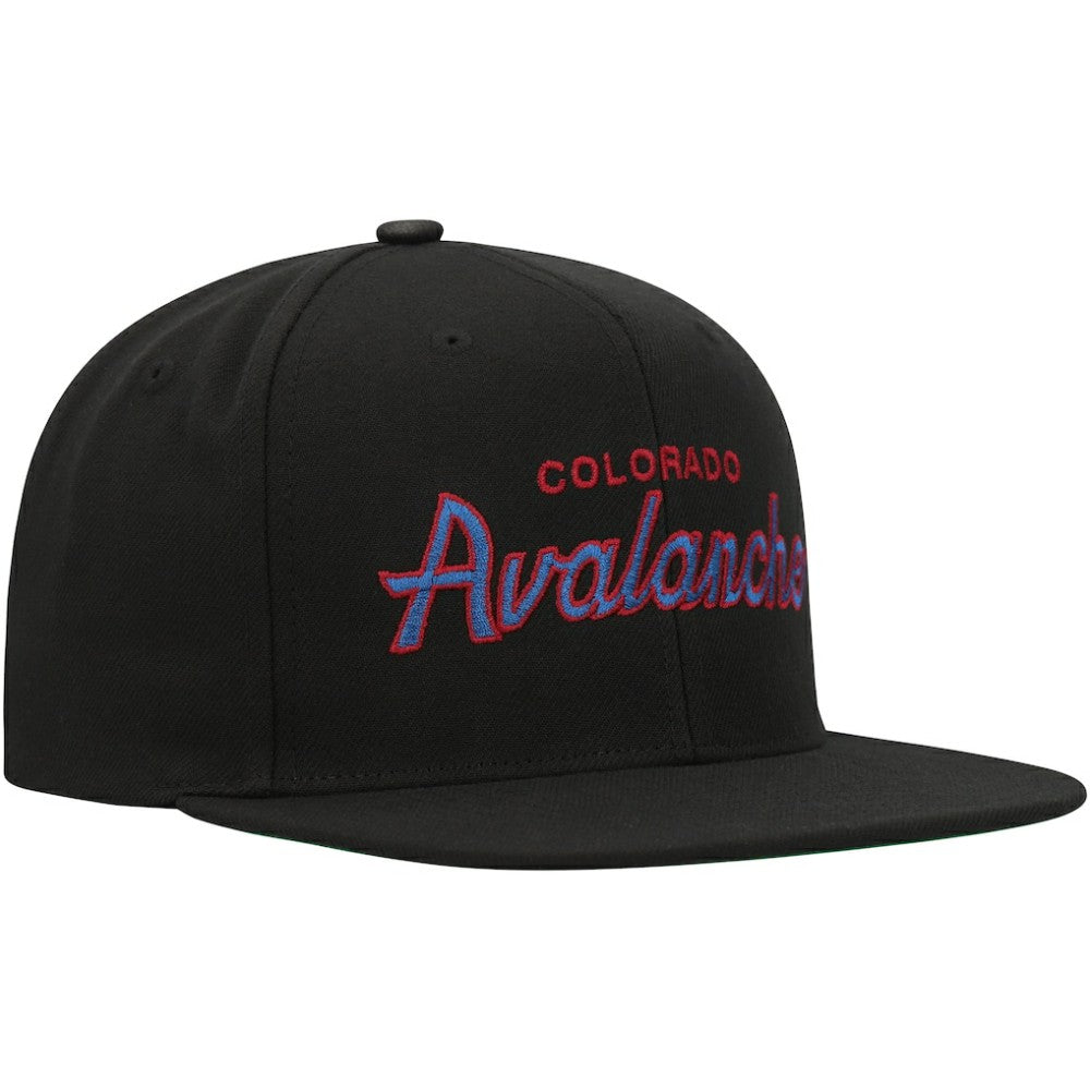 Colorado Avalanche Mitchell & Ness Core Team Script 2.0 Snapback Hat On Sale