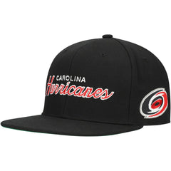 Carolina Hurricanes Mitchell & Ness Core Team Script 2.0 Snapback Hat For Sale