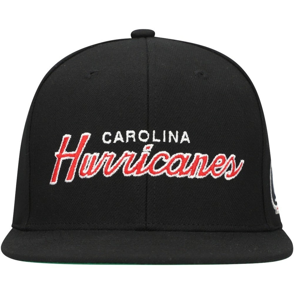 Carolina Hurricanes Mitchell & Ness Core Team Script 2.0 Snapback Hat For Sale
