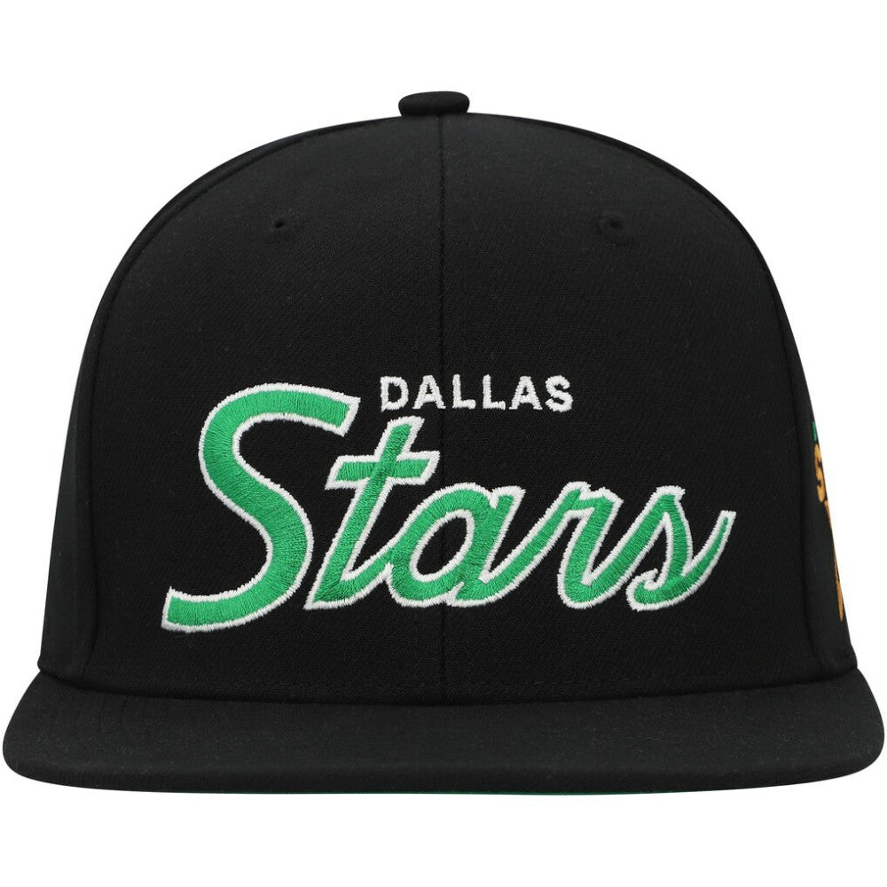 Dallas Stars Mitchell & Ness Core Team Script 2.0 Snapback Hat For Sale