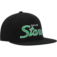 Dallas Stars Mitchell & Ness Core Team Script 2.0 Snapback Hat For Sale