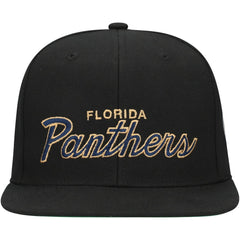 Florida Panthers Mitchell & Ness Core Team Script 2.0 Snapback Hat Online