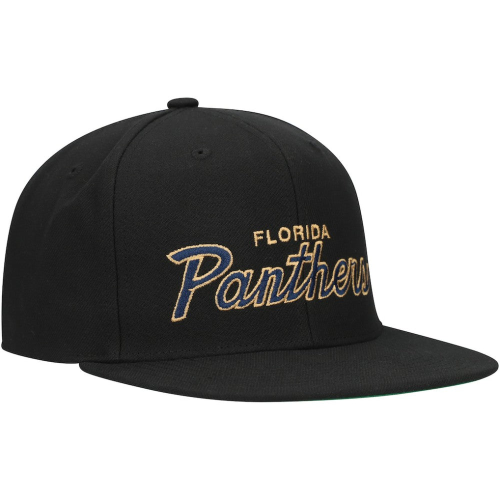 Florida Panthers Mitchell & Ness Core Team Script 2.0 Snapback Hat Online