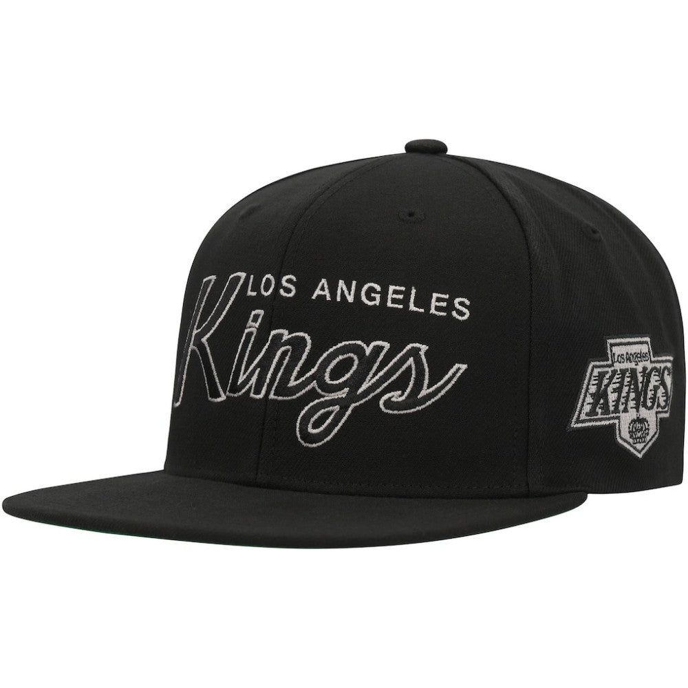 Los Angeles Kings Mitchell & Ness Core Team Script 2.0 Snapback Hat Discount
