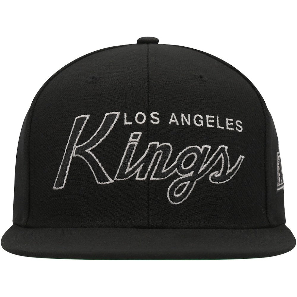 Los Angeles Kings Mitchell & Ness Core Team Script 2.0 Snapback Hat Discount