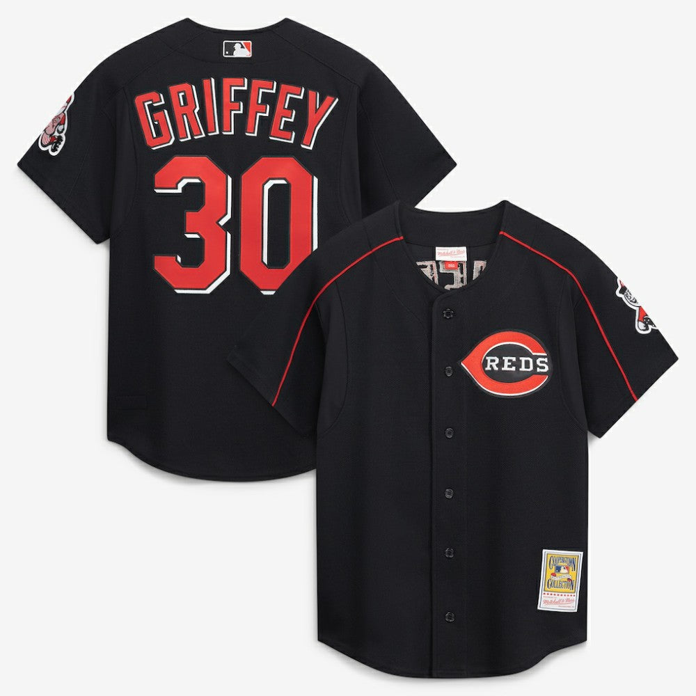 Ken Griffey Jr. Cincinnati Reds Mitchell & Ness Cooperstown Collection Authentic Mesh Batting Practice Jersey | MLB US