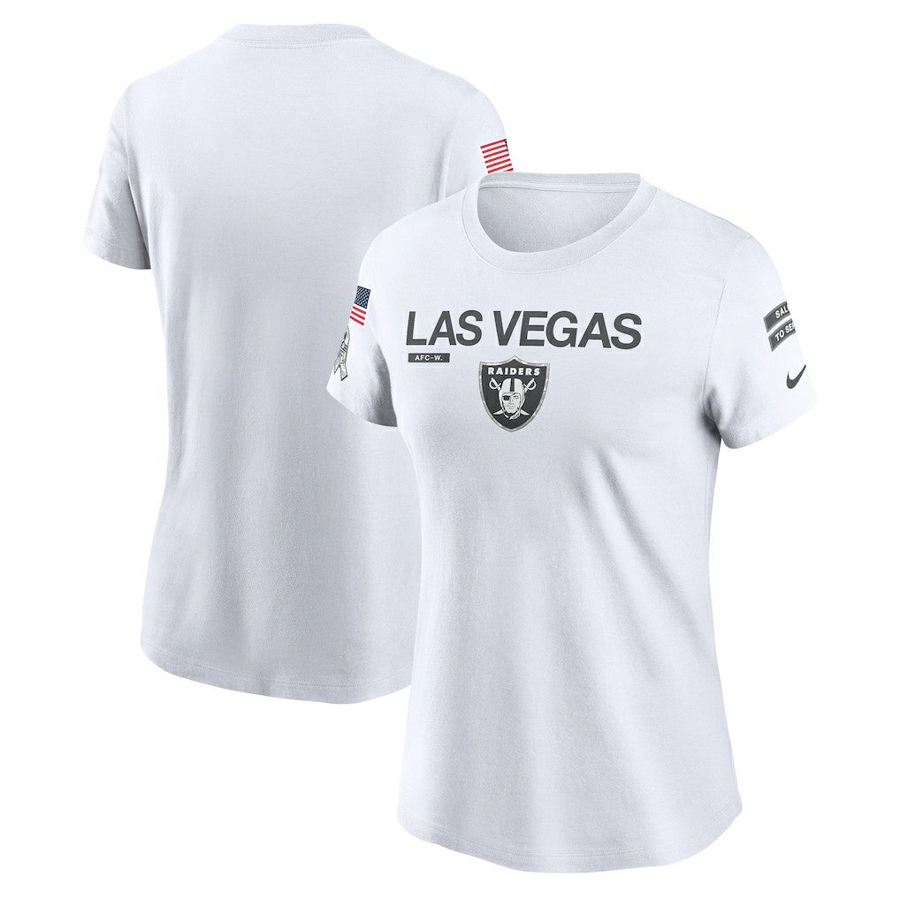 Las Vegas Raiders Nike Women's 2024 Salute To Service Legend Performance T-Shirt