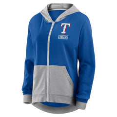 Texas Rangers Fanatics Women's Hit It French Terry Full-Zip Hoodie | MLB Discount