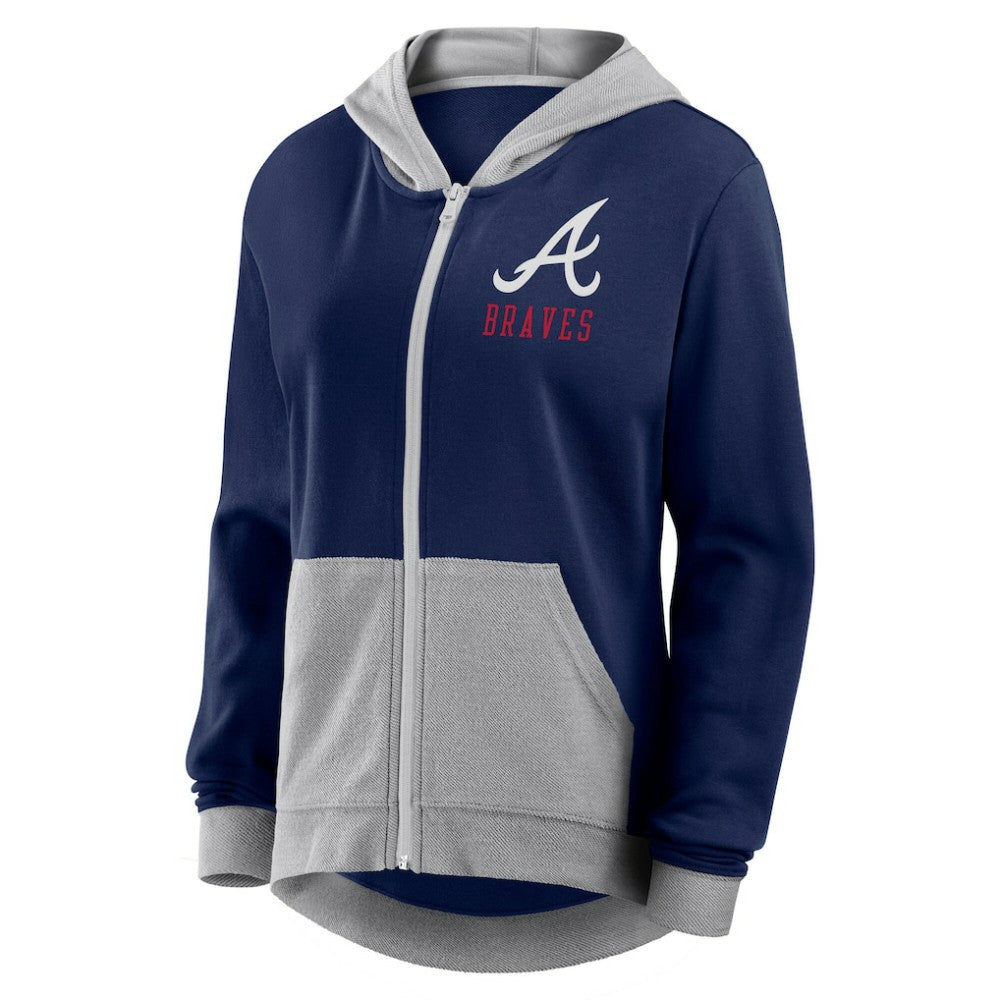 Atlanta Braves Fanatics Women's Hit It French Terry Full-Zip Hoodie | MLB Online