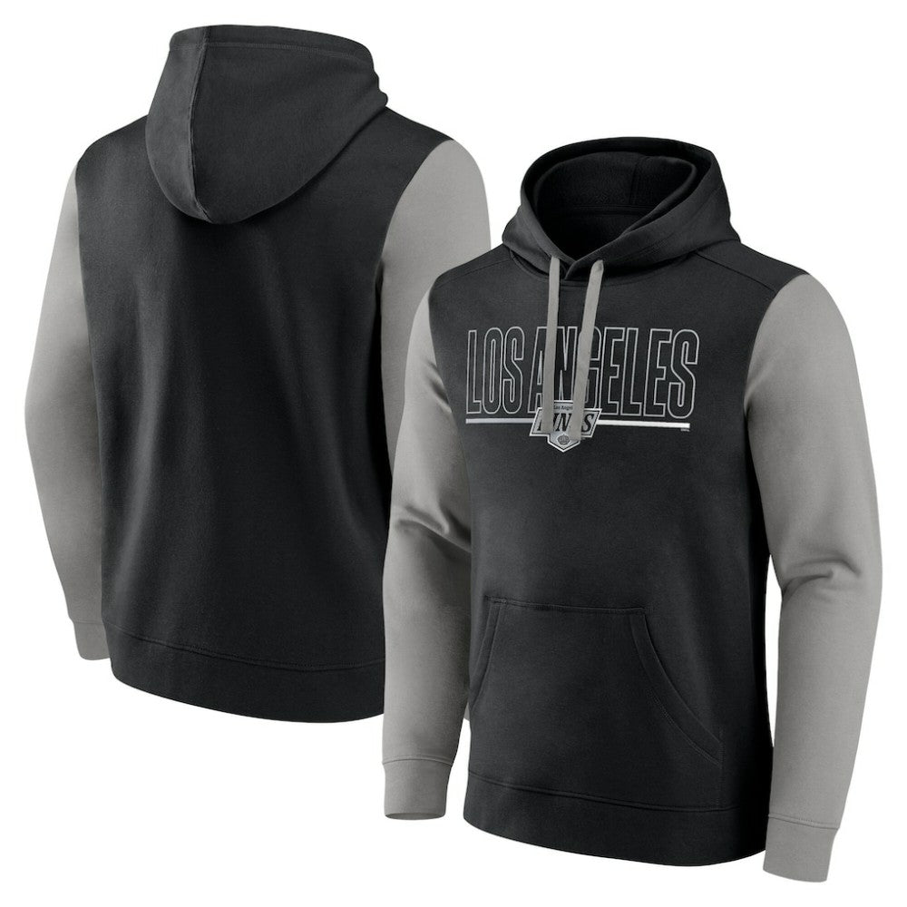 Los Angeles Kings Logo Athletic Deliver Fleece Pullover Hoodie Outlet