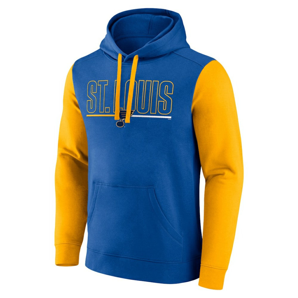 St. Louis Blues Logo Athletic Deliver Fleece Pullover Hoodie For Sale
