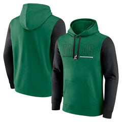 Dallas Stars Logo Athletic Deliver Fleece Pullover Hoodie Outlet