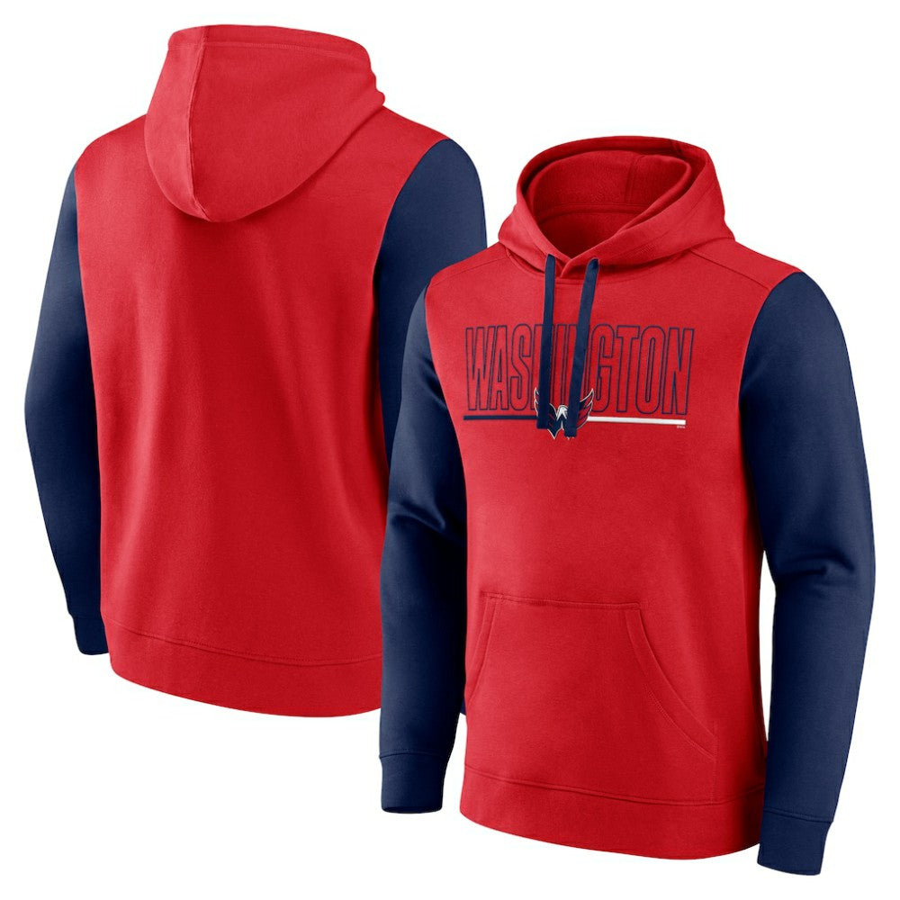 Washington Capitals Logo Athletic Deliver Fleece Pullover Hoodie Online