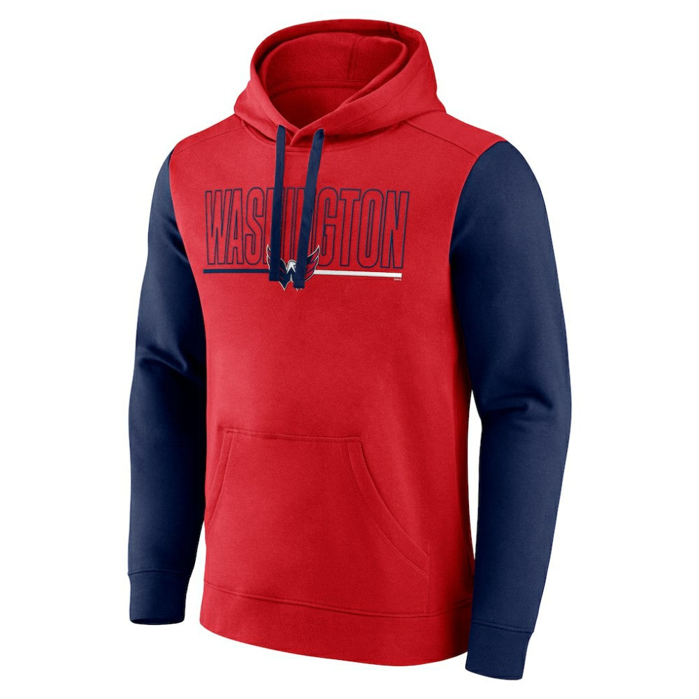 Washington Capitals Logo Athletic Deliver Fleece Pullover Hoodie Online