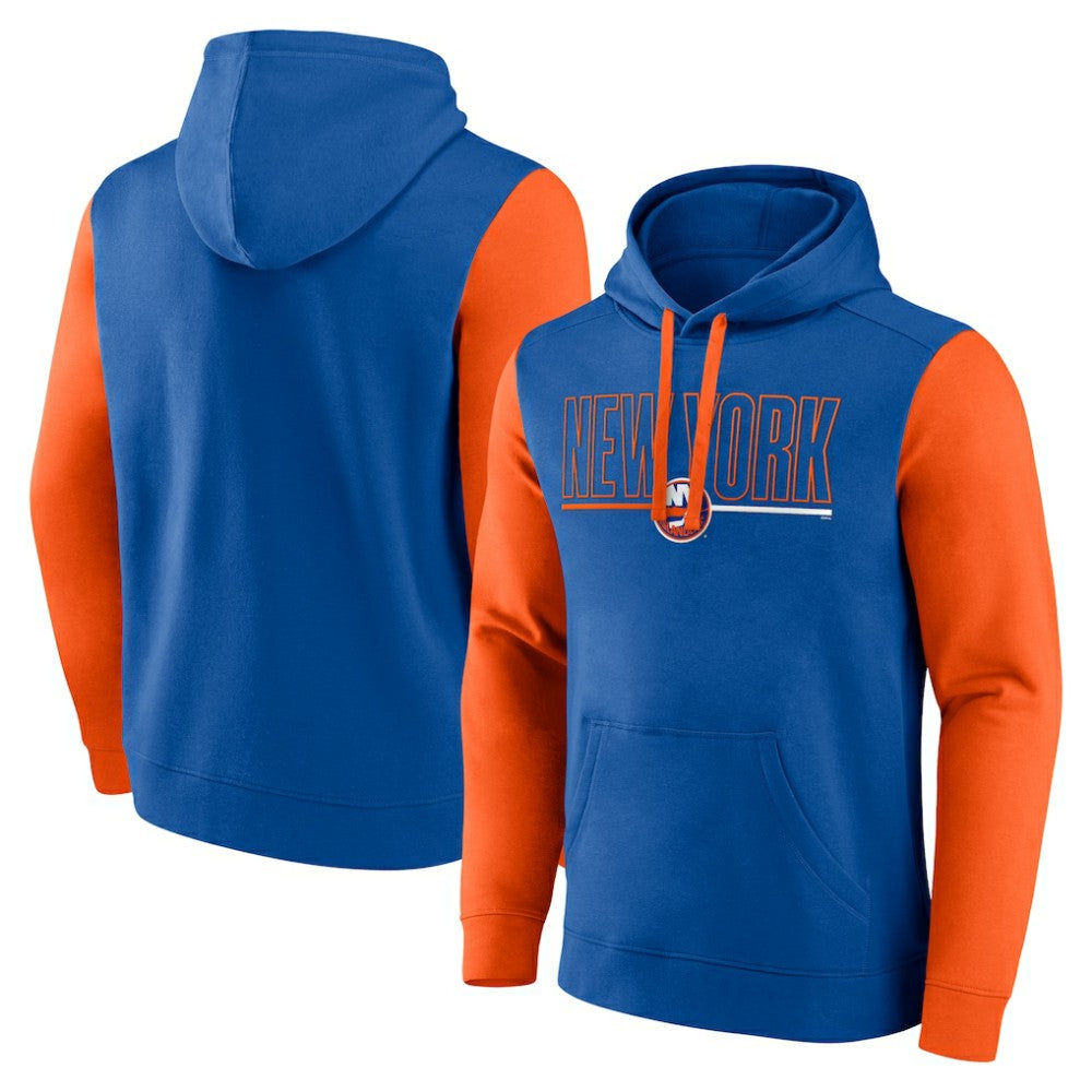 New York Islanders Logo Athletic Deliver Fleece Pullover Hoodie Discount
