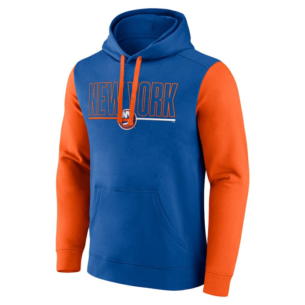 New York Islanders Logo Athletic Deliver Fleece Pullover Hoodie Discount