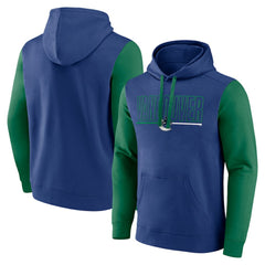 Vancouver Canucks Logo Athletic Deliver Fleece Pullover Hoodie Outlet