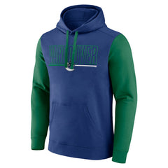 Vancouver Canucks Logo Athletic Deliver Fleece Pullover Hoodie Outlet