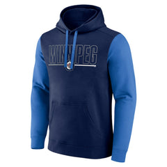 Winnipeg Jets Logo Athletic Deliver Fleece Pullover Hoodie Sale