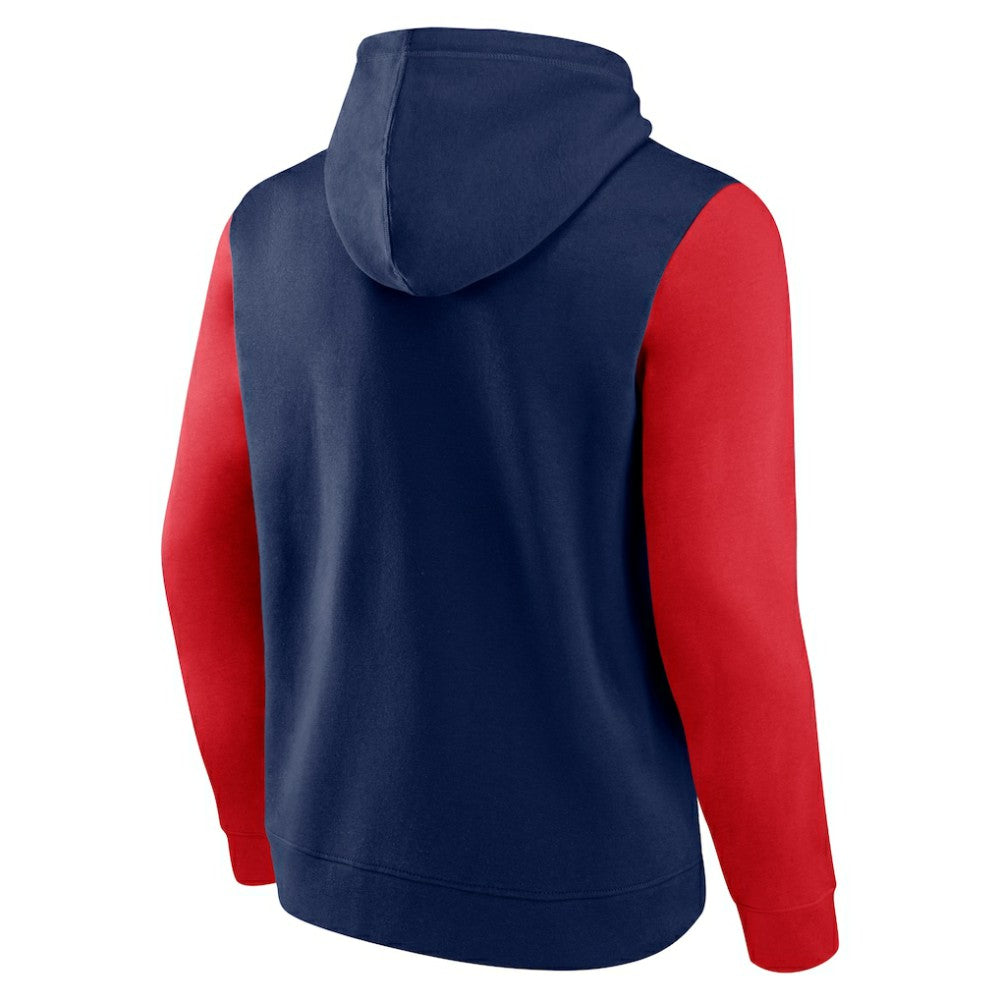 Columbus Blue Jackets Logo Athletic Deliver Fleece Pullover Hoodie Sale