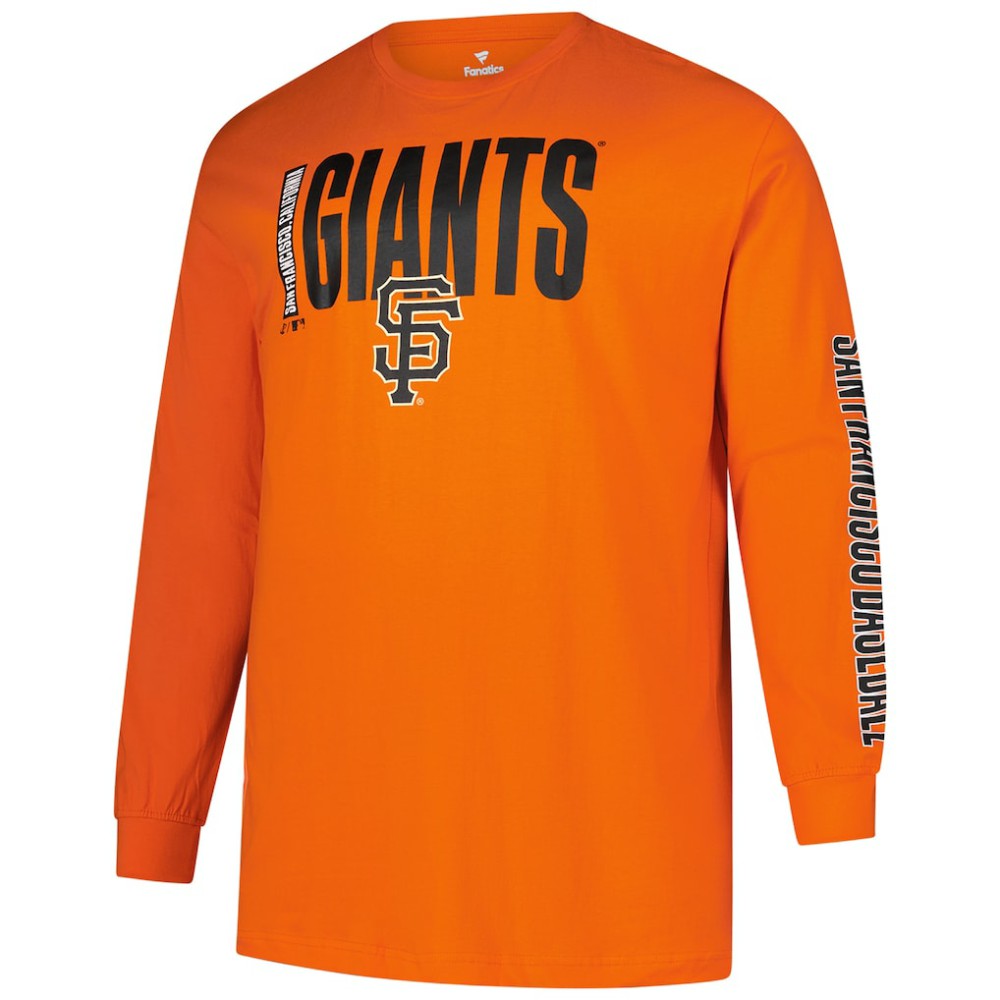 San Francisco Giants Profile Big & Tall Two-Hit Long Sleeve T-Shirt | MLB Shop