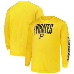 Pittsburgh Pirates Profile Big & Tall Two-Hit Long Sleeve T-Shirt | MLB Online