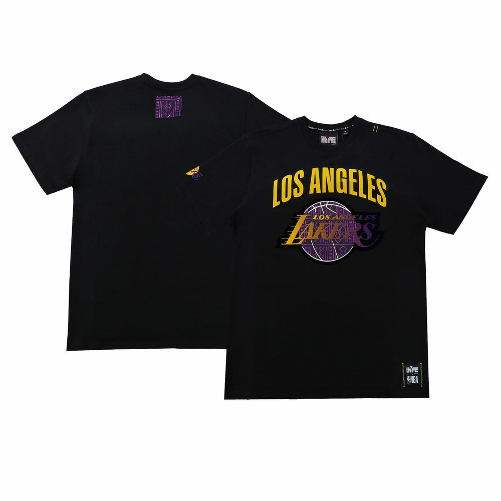 Los Angeles Lakers NBA x Two Hype Unisex Culture & Hoops T-Shirt - Black discount On Sale