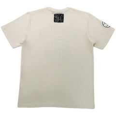 Brooklyn Nets NBA x Two Hype Unisex Culture & Hoops T-Shirt - Cream for sale Discount