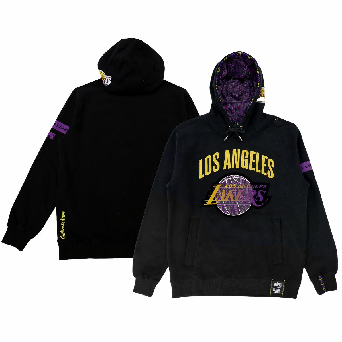 Los Angeles Lakers NBA x Two Hype Unisex Culture & Hoops Heavyweight Pullover Hoodie - Black discount Discount