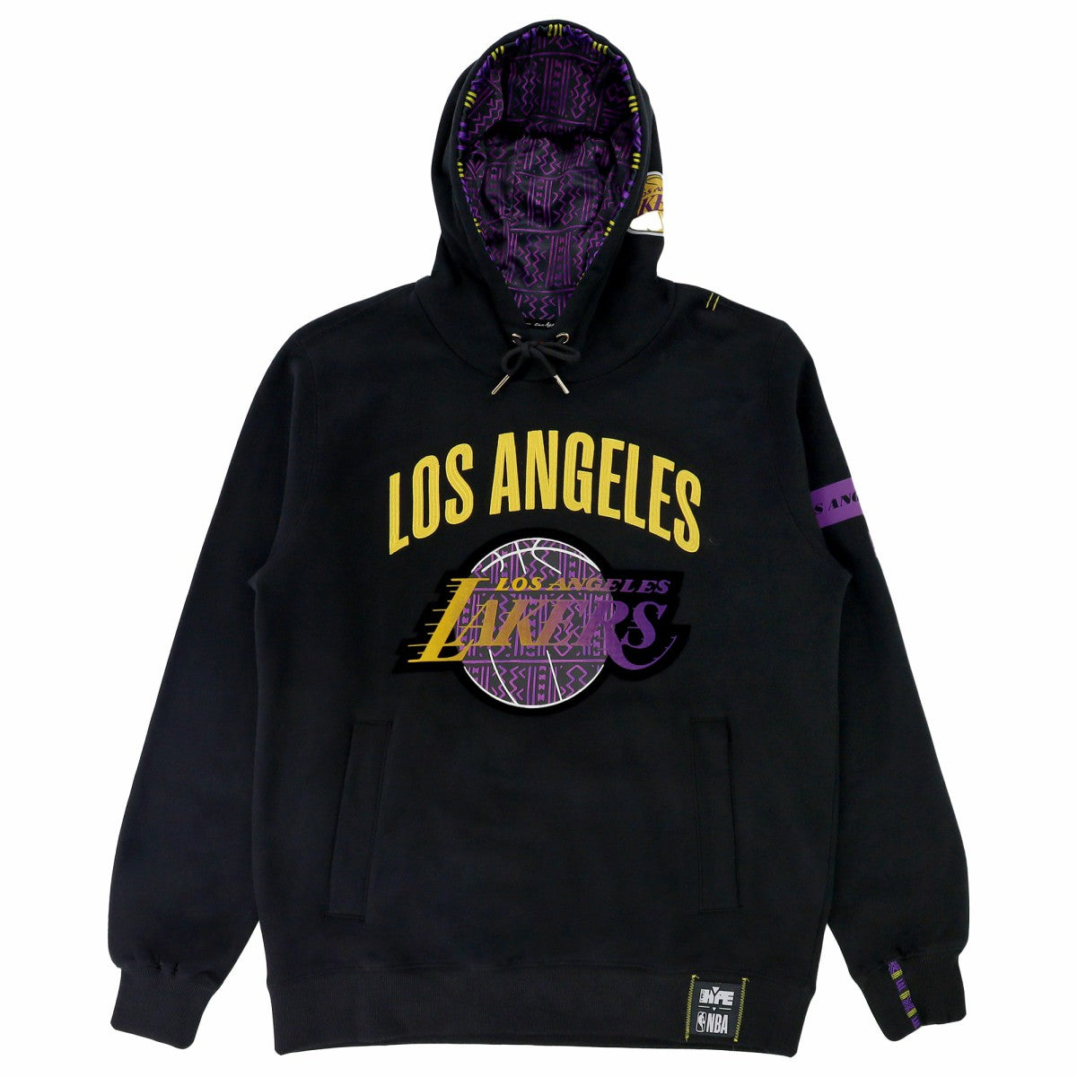 Los Angeles Lakers NBA x Two Hype Unisex Culture & Hoops Heavyweight Pullover Hoodie - Black discount Discount