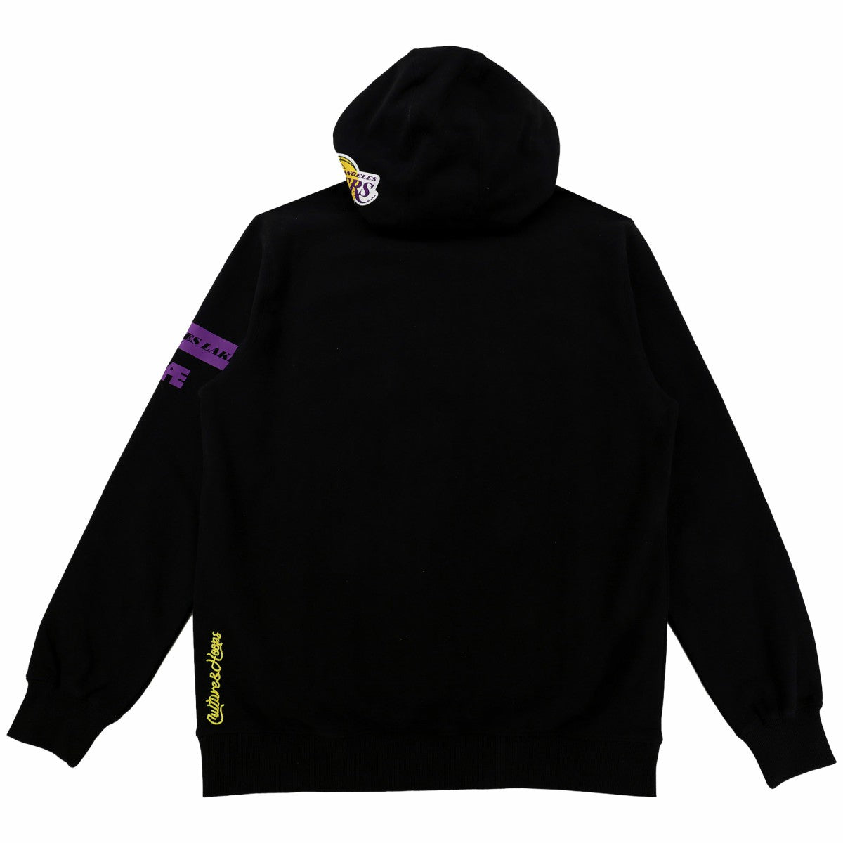 Los Angeles Lakers NBA x Two Hype Unisex Culture & Hoops Heavyweight Pullover Hoodie - Black discount Discount
