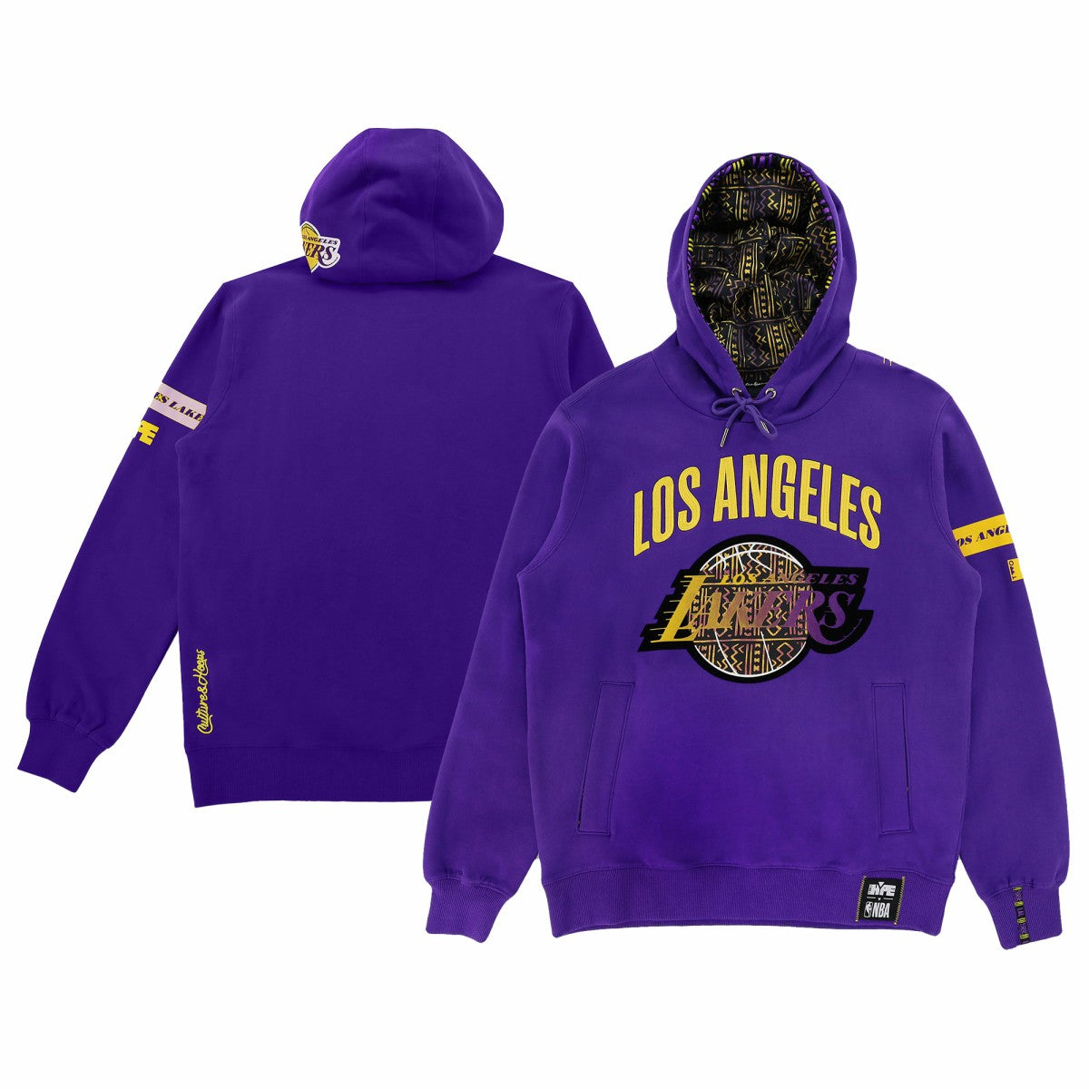 Los Angeles Lakers NBA x Two Hype Unisex Culture & Hoops Heavyweight Pullover Hoodie - Purple online Discount