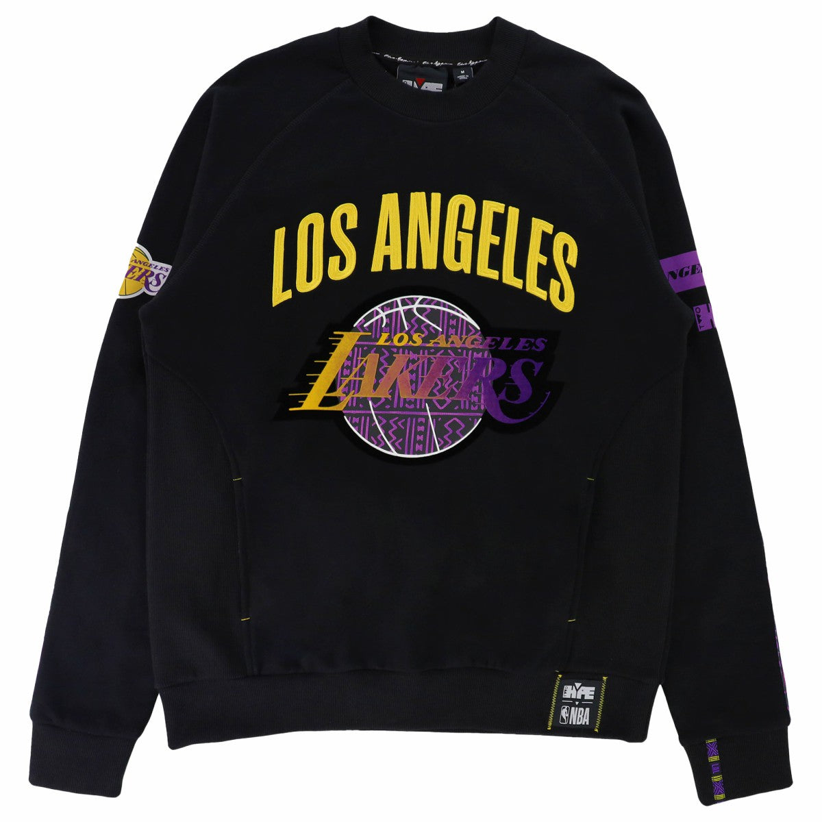 Los Angeles Lakers NBA x Two Hype Unisex Culture & Hoops Heavyweight Pullover Sweatshirt - Black cheap Discount