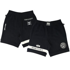 Brooklyn Nets NBA x Two Hype Unisex Culture & Hoops Premium Classic Fleece Shorts - Black sale New