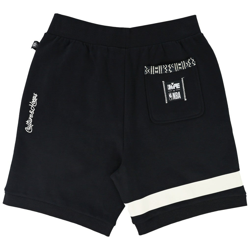 Brooklyn Nets NBA x Two Hype Unisex Culture & Hoops Premium Classic Fleece Shorts - Black sale New