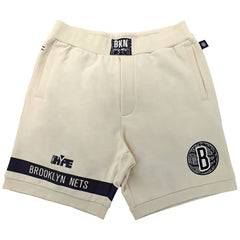 Brooklyn Nets NBA x Two Hype Unisex Culture & Hoops Premium Classic Fleece Shorts - Cream shop Discount
