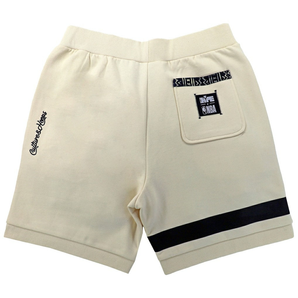 Brooklyn Nets NBA x Two Hype Unisex Culture & Hoops Premium Classic Fleece Shorts - Cream shop Discount