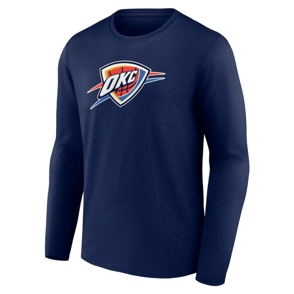 Oklahoma City Thunder Primary Logo Long Sleeve T-Shirt For Sale