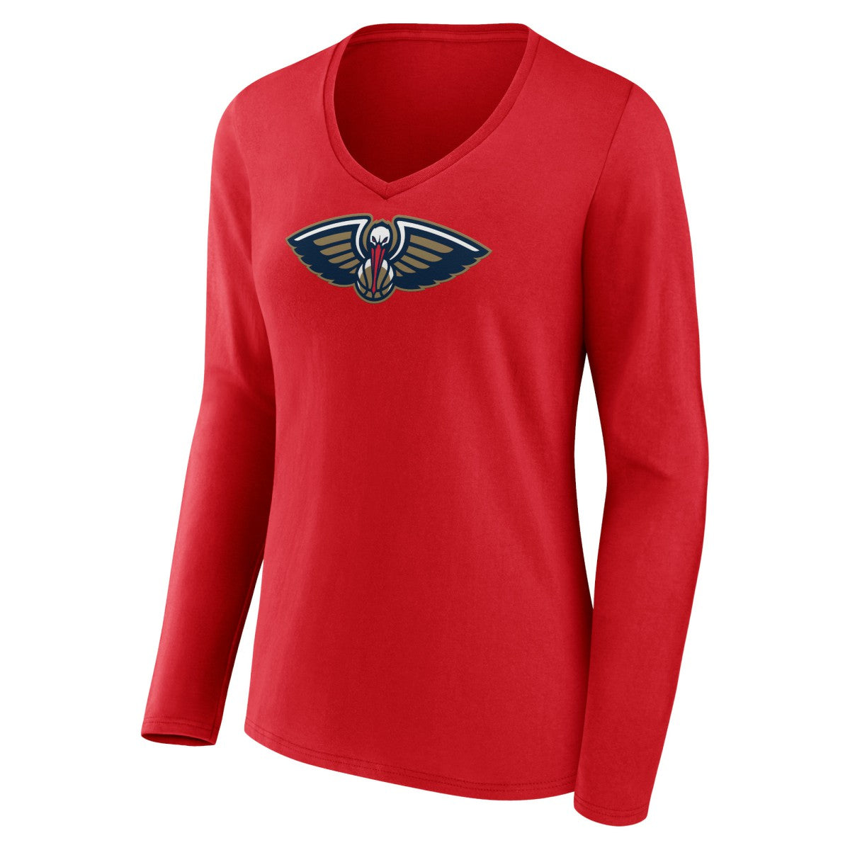 New Orleans Pelicans Women's Primary Logo Long Sleeve V-Neck T-Shirt Online