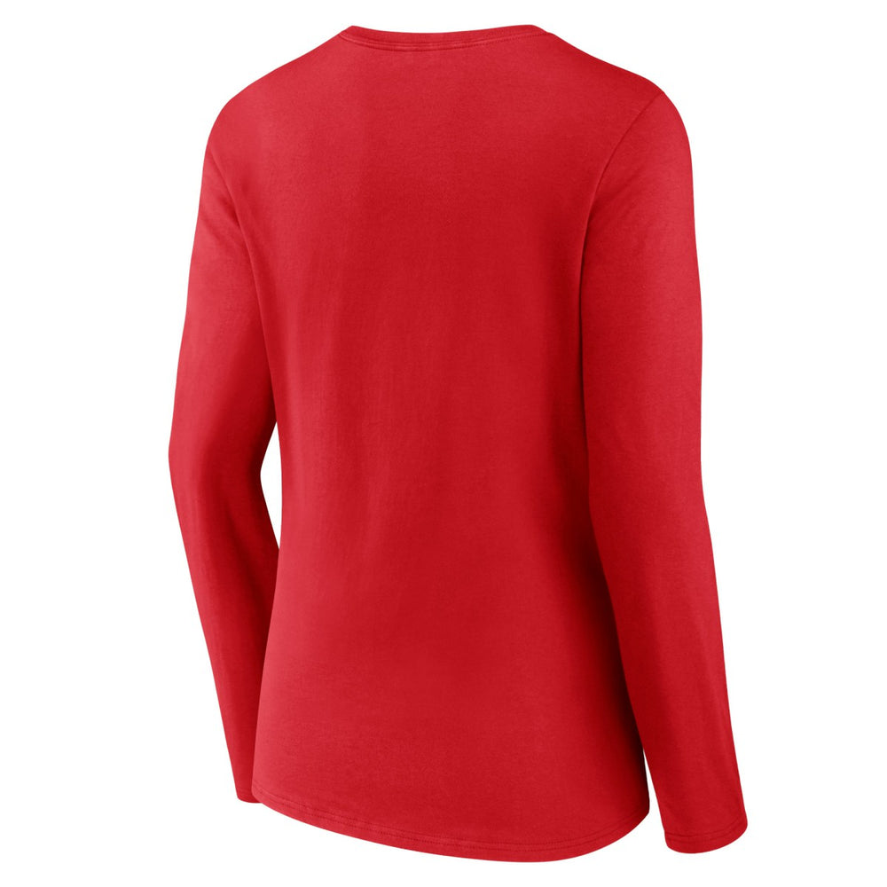 Portland Trail Blazers Women's Primary Logo Long Sleeve V-Neck T-Shirt Discount