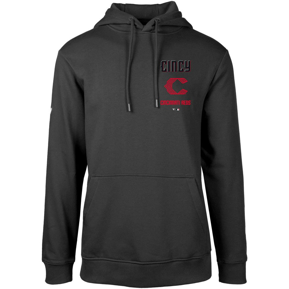 Cincinnati Reds Levelwear City Connect Podium Baseline Pullover Hoodie | MLB Online