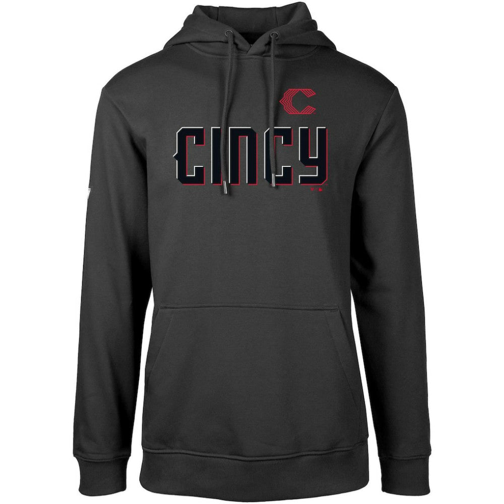 Cincinnati Reds Levelwear City Connect Podium Core Logo Pullover Hoodie | MLB Shop
