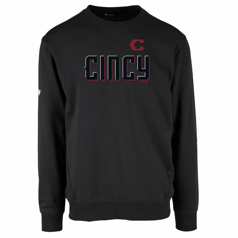 Cincinnati Reds Levelwear City Connect Zane Core Logo Pullover Sweatshirt | MLB For sale