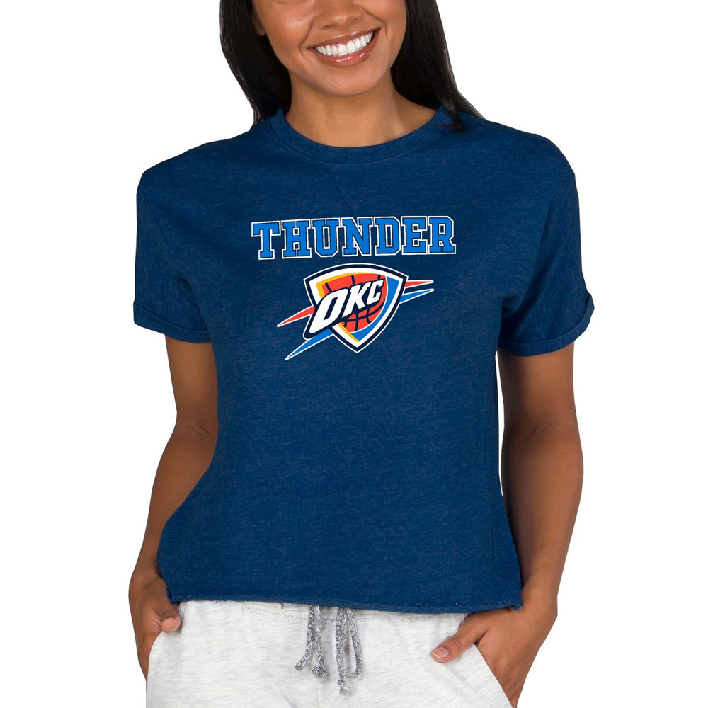 Oklahoma City Thunder Concepts Sport NBA Women's Concepts Mainstream Terry SS Top For Sale