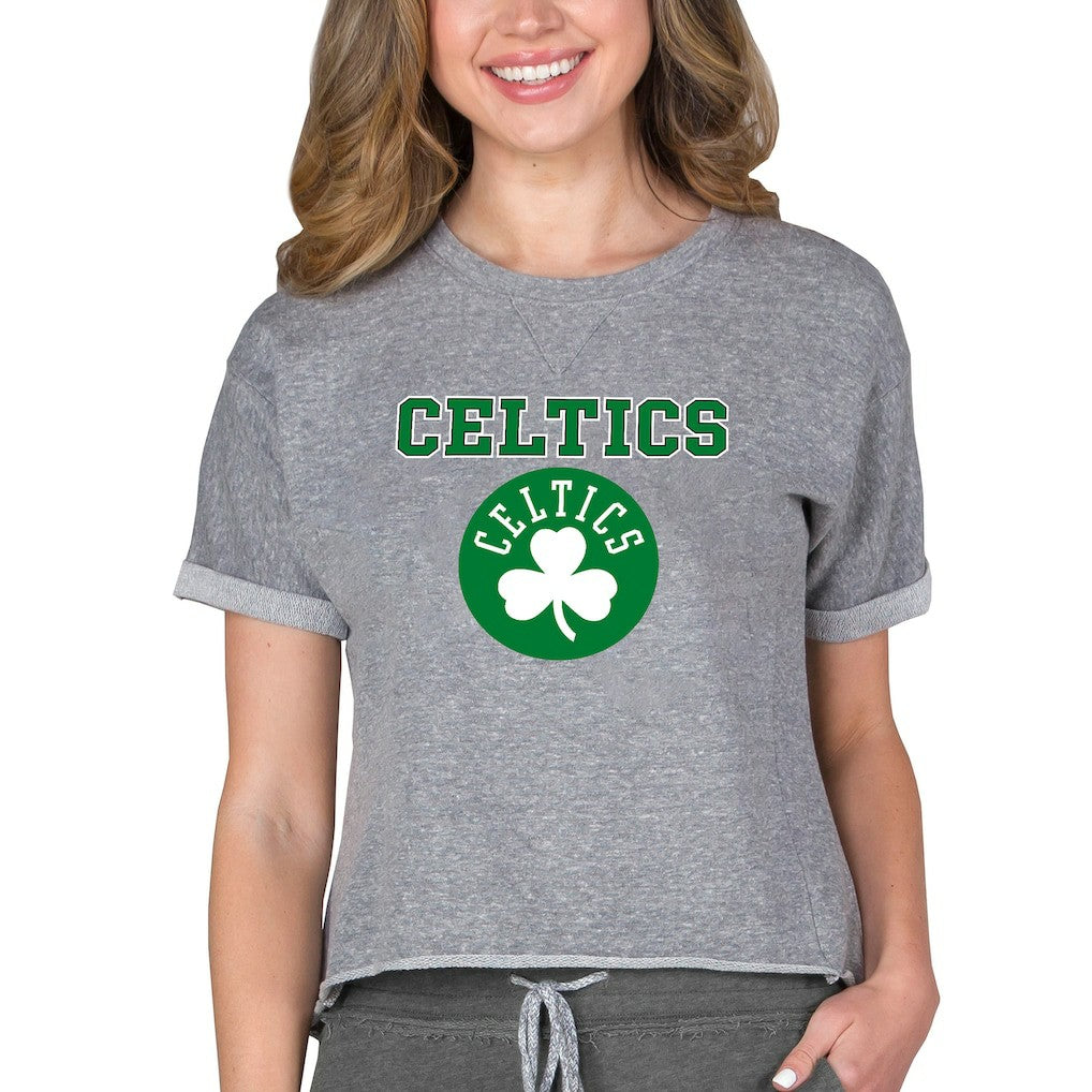Boston Celtics Concepts Sport NBA Women's Concepts Mainstream Terry SS Top On Sale