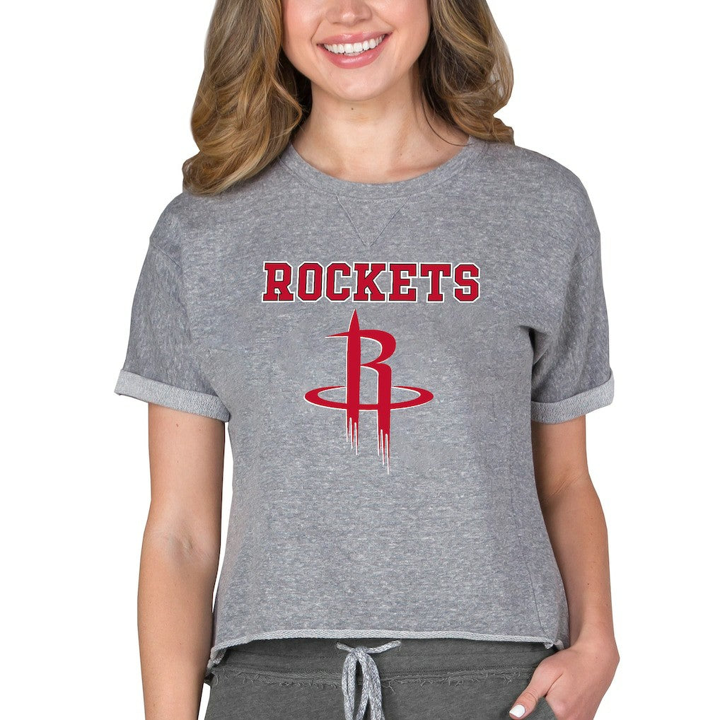 Houston Rockets Concepts Sport NBA Women's Concepts Mainstream Terry SS Top Discount
