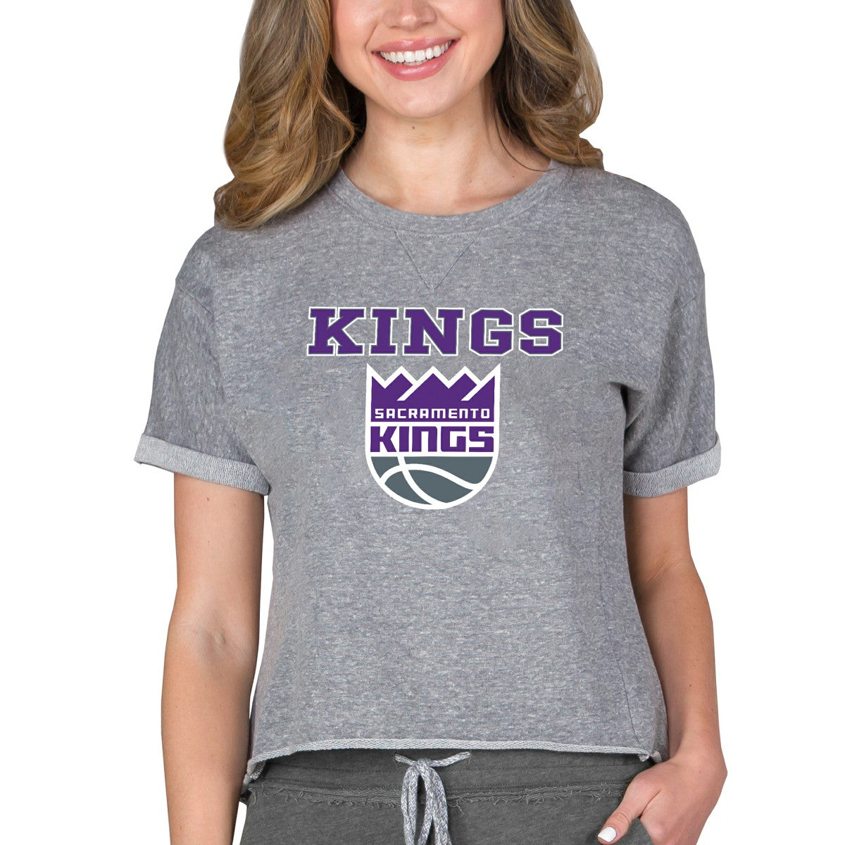 Sacramento Kings Concepts Sport NBA Women's Concepts Mainstream Terry SS Top Discount